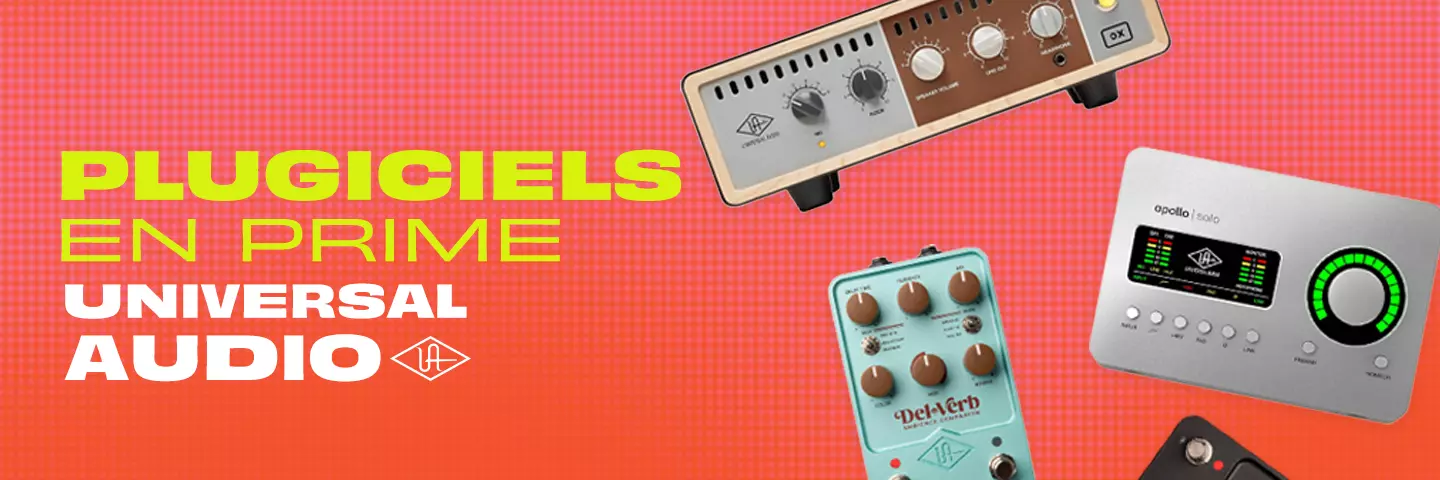 Plugiciels Universal Audio offerts en prime